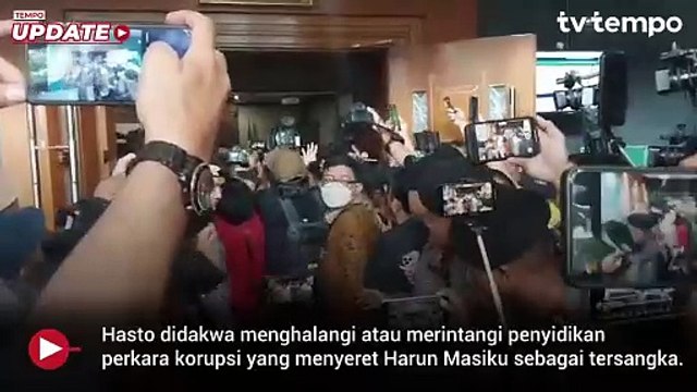 Hasto Didakwa Merintangi KPK Tangkap Harun Masiku dan Suap Rp 600 Juta