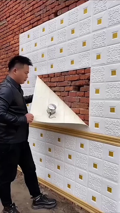 🏠✨ 3D Foam Sheet Wallpaper | Easy DIY Home Makeover | Waterproof & Stylish