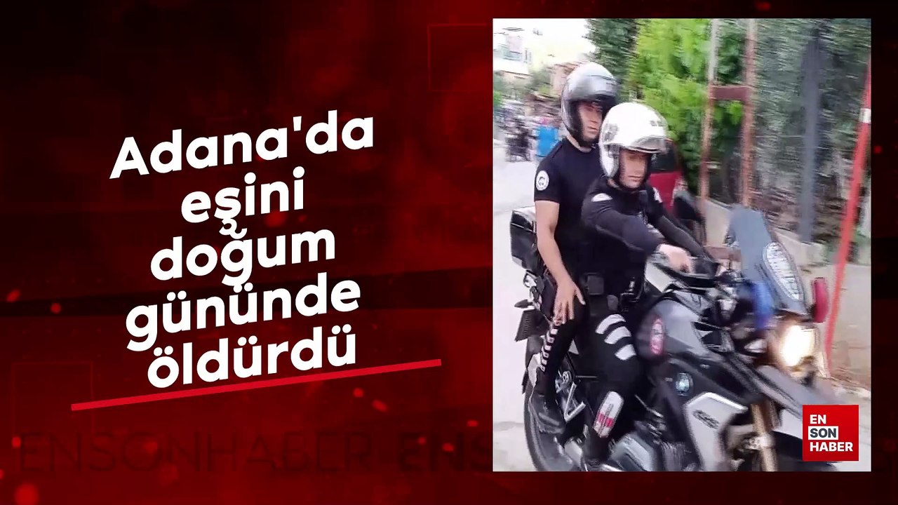 Adana'da eşini doğum gününde öldüren sanık