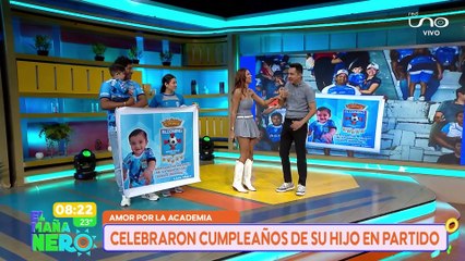 SCZ CELEBRARON EL CUMPLEAÑOS DE SU HIJO EN UN PARTIDO