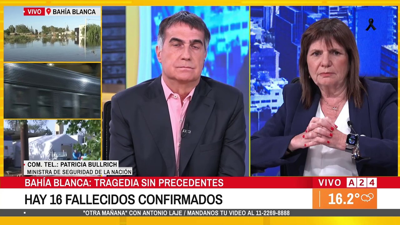 📢 BAHÍA BLANCA:  "TENEMOS UNA IDEA DE AYUDA A LOS PRIVADOS" - PATRICIA BULLRICH