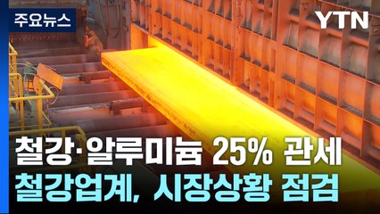 철강·알루미늄 25% 관세 D-1...'시험대' 오른 K-철강 / YTN