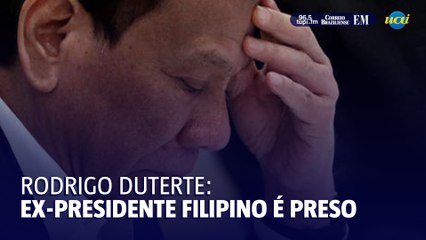 Ex-presidente filipino Duterte detido por crimes contra a humanidade