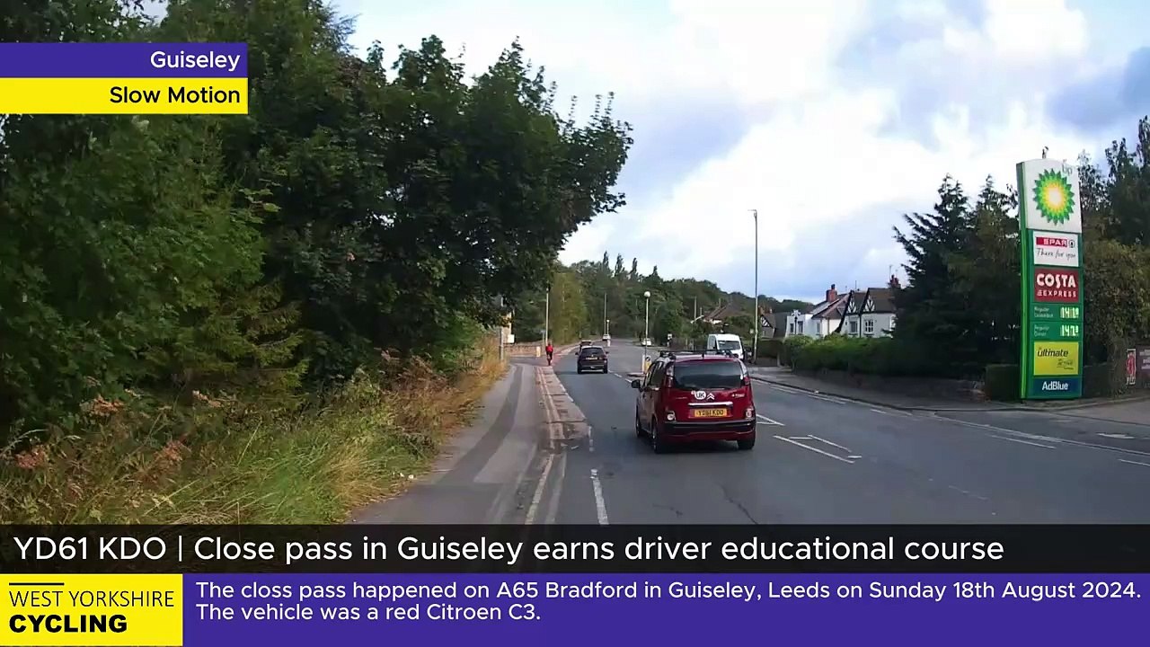 YD61 KDO | Close pass in Guiseley earns driver educational course