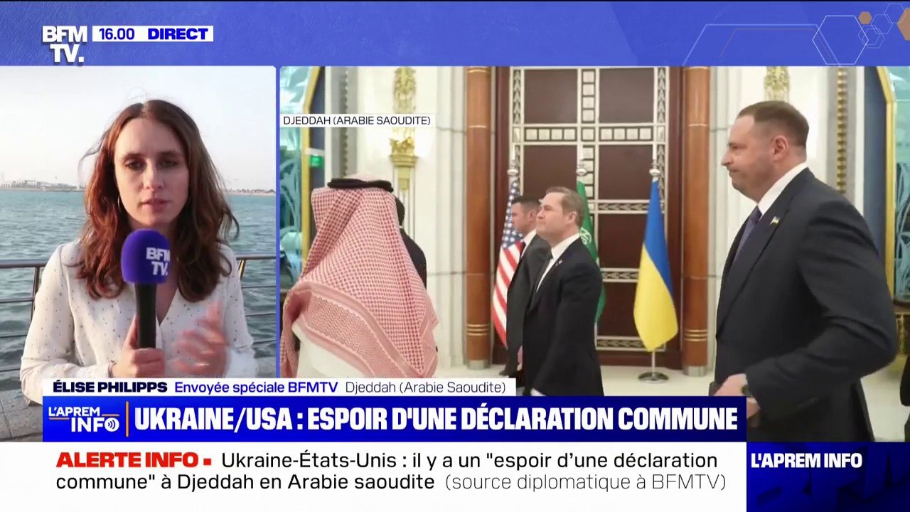 Négociations États-Unis/Ukraine: il y a un "espoir d'une déclaration commune", selon une source diplomatique