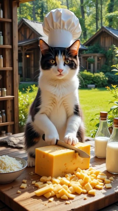 Cat cooking skills| cooking recipe