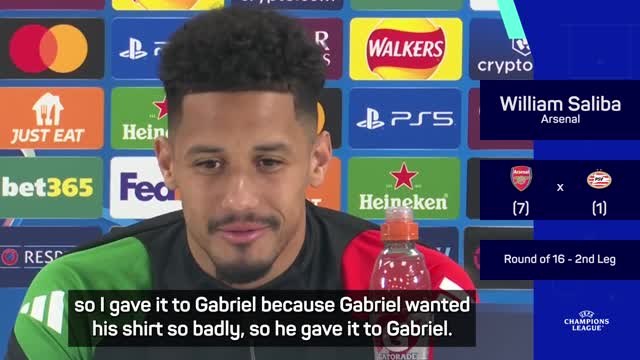 Saliba striving to emulate 'best in history' Sergio Ramos