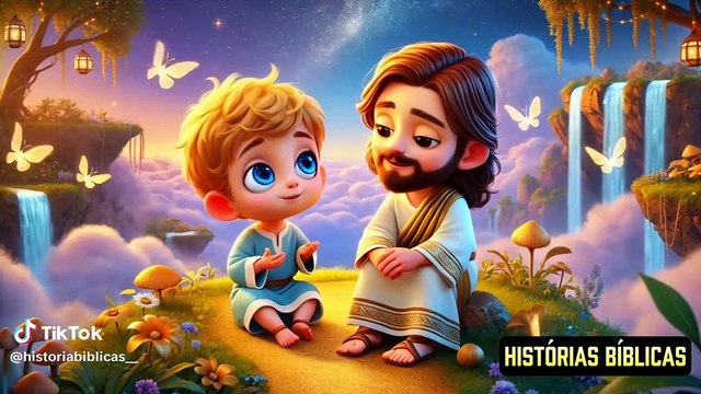 Explicação para as crianças por que coisas ruins acontecem. #jesus #historias #desenho #biblia #cristao