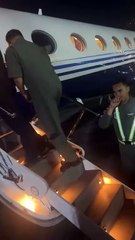 Former President Duterte was forcibly taken and placed on a chartered plane bound for the Netherlands