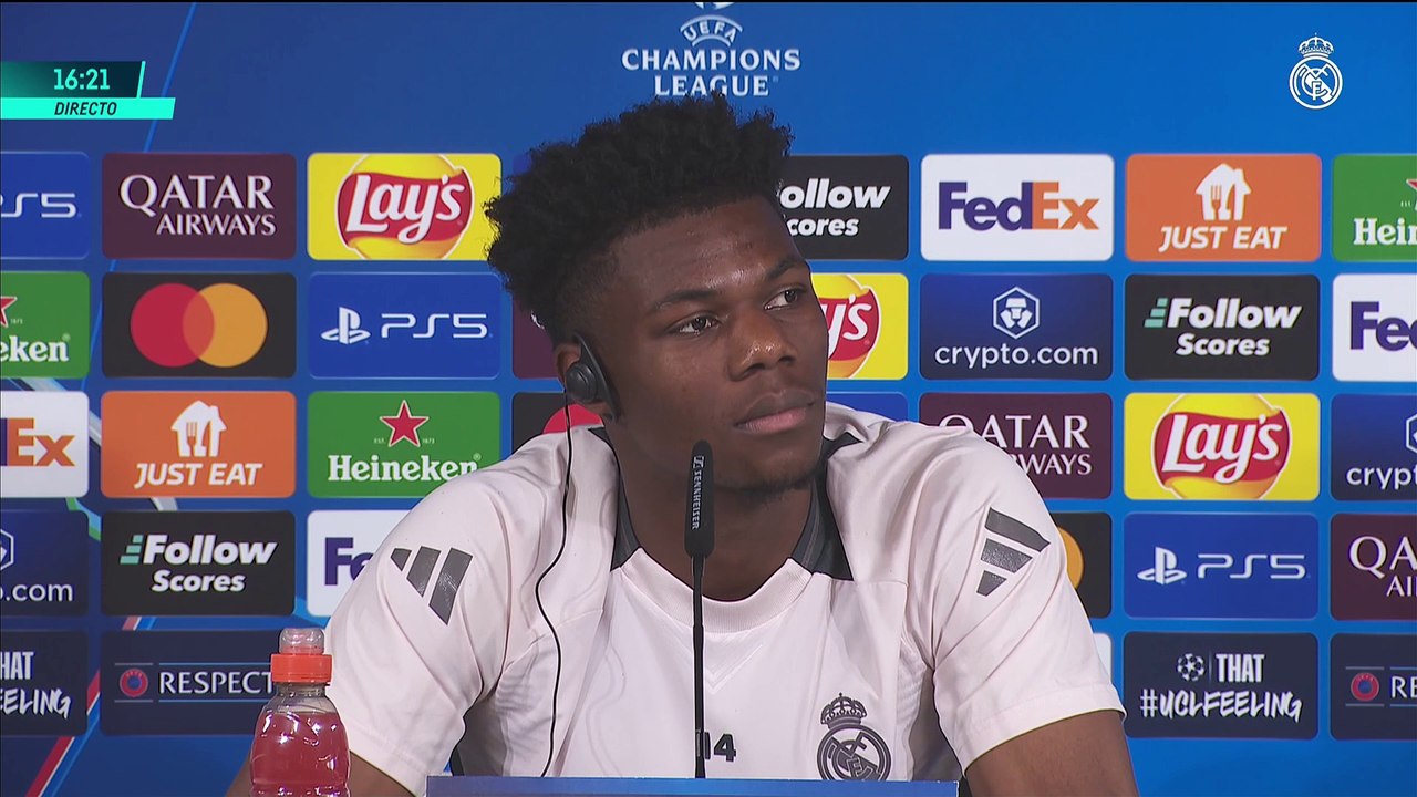 Rueda prensa A. Tchouameni previa Champions derbi Atlético de Madrid Real Madrid Martes 11 marzo 2025