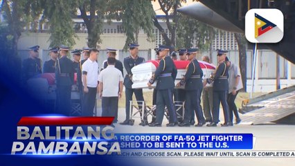 Flight data recorder of FA-50 jet fighter that crashed to be sent to the U.S.