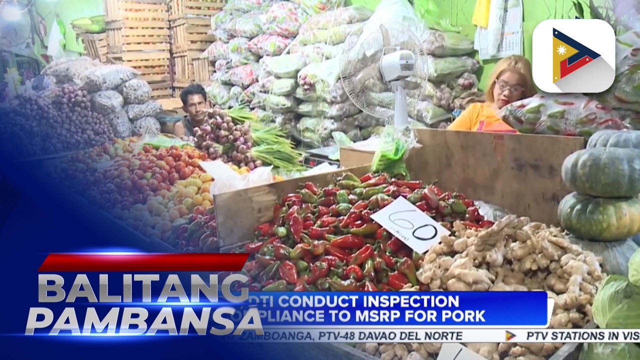D.A., DTI conduct inspection on compliance to MSRP for pork