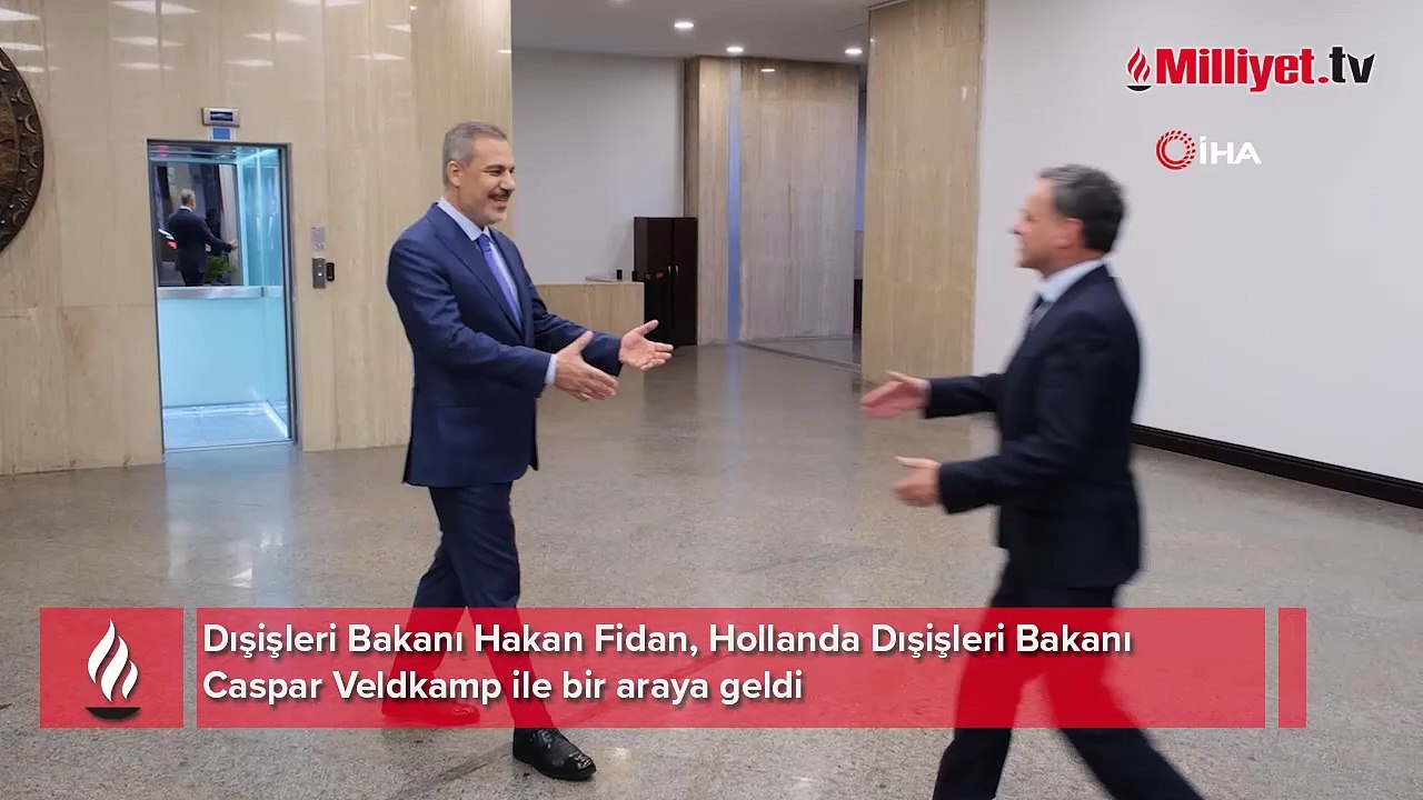 Dışişleri Bakanı Hakan Fidan Hollandalı mevkidaşı ile bir araya geldi ...