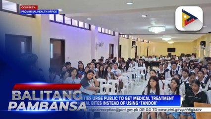 Health authorities urge public to get medical treatment for animal bites instead of using ‘tandok’