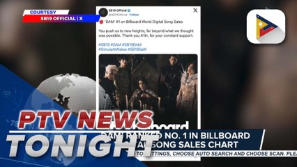 SB19’s ‘DAM’ ranked No. 1 in Billboard World Digital Song Sales Chart