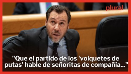 Óscar Puente al PP: "Que el partido de los 'volquetes de putas' hable de señoritas de compañía es de un cinismo insoportable"