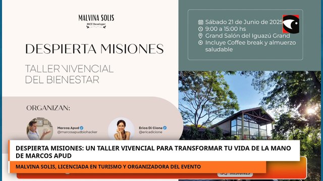 Despierta Misiones: un taller vivencial para transformar tu vida de la mano de Marcos Apud