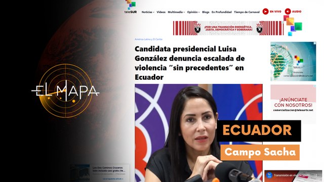 Escala 11-03-25: Candidata presidencial Luisa González denuncia escalada de violencia sin precedentes en Ecuador
