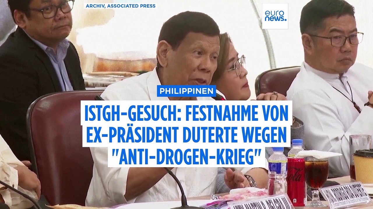 Festnahme des ehemaligen philippinischen Präsidenten Duterte in Manila