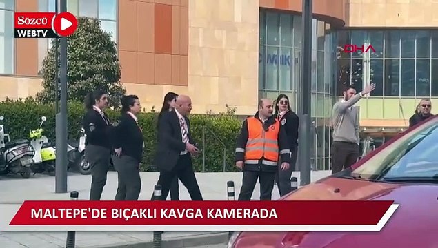Maltepe'de bıçaklı kavga kamerada