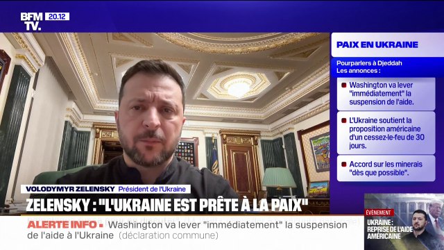 Accord de paix proposé à Djeddah: L'Ukraine accepte cette proposition , affirme Volodymyr Zelensky