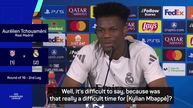 Tchouameni shuts down Mbappe critics