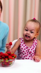 Even Kids Can Remove Strawberry Tops with a Hack! 🍓 #123go