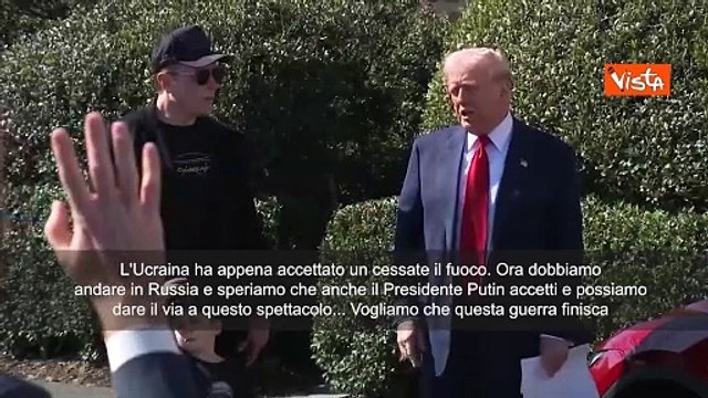 Trump: ?L?Ucraina ha appena accettato un cessate il fuoco, ora trattiamo con Mosca?