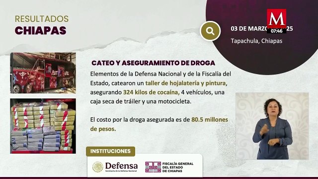 Van 14 mil detenidos, 7 mil armas y 125.8 toneladas de droga aseguradas: Harfuch