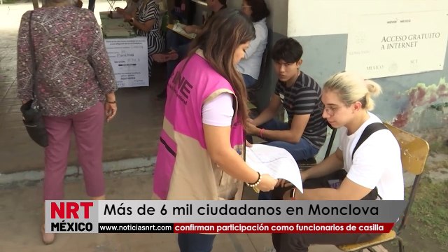 Más de 6 mil ciudadanos en Monclova confirman participación como funcionarios de casilla