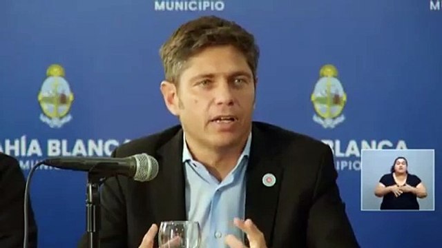 Kicillof anunció créditos y pidió que parte de los fondos del FMI sean para Bahía Blanca