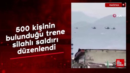 Pakistan'da 500 kişinin bulunduğu trene silahlı saldırı düzenlendi