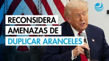 Donald Trump reconsidera amenazas de duplicar aranceles al acero canadiense