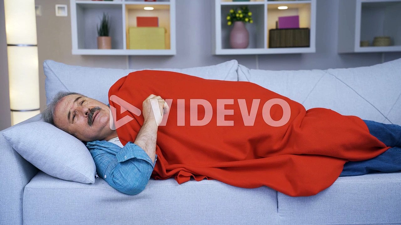 Depressed old man