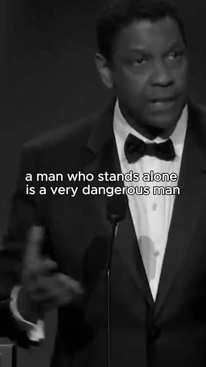 A Man Who Stands Alone_ Denzel Washington's Powerful Motivational Speech #Motivation #Inspiration