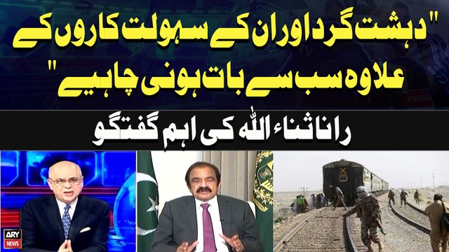 ‘Everyone Except Terrorists and Their Facilitators Should Be Engaged in Dialogue’ Rana Sanaullah