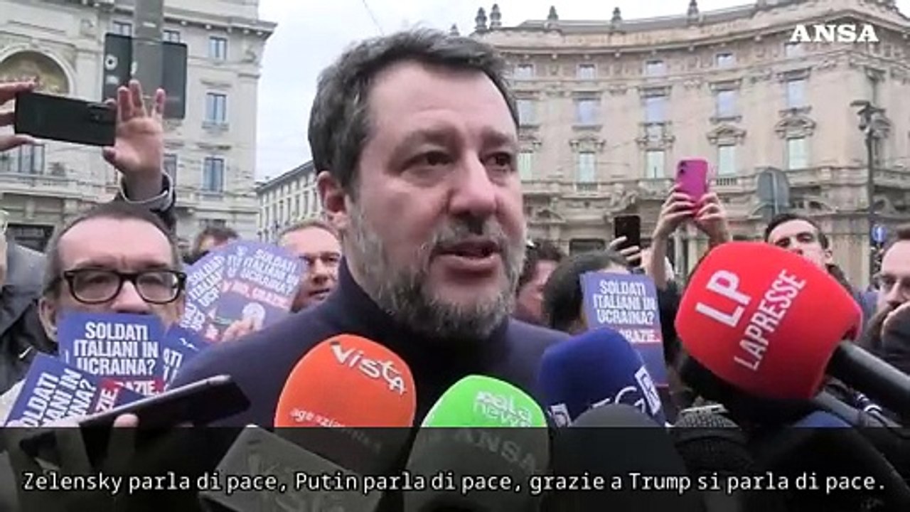 Ucraina, Salvini: "Macron si e' offeso? Mi spiace"