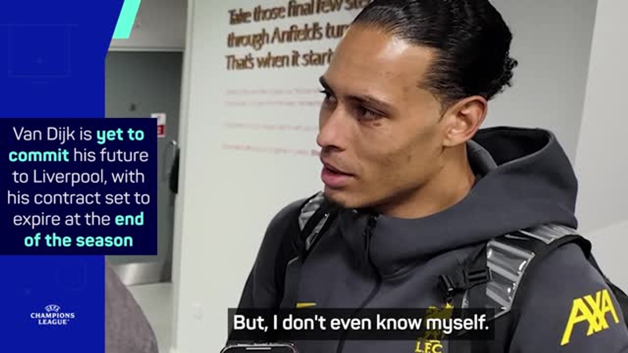 Van Dijk has 'no idea' if he's staying at Liverpool