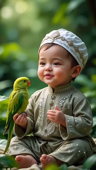 Cute baby reciting Surah