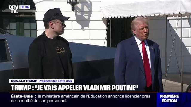 Proposition de trêve entre la Russie et l'Ukraine: Donald Trump affirme qu'il va appeler Vladimir Poutine et dit espérer qu'il va aussi accepter