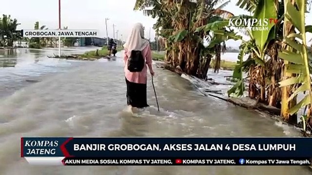 Banjir Grobogan, Akses Jalan 4 Desa Lumpuh