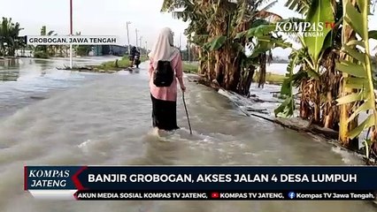 Banjir Grobogan, Akses Jalan 4 Desa Lumpuh