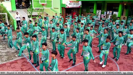 Senam Anak Indonesia Hebat MAN 1 Boyolali