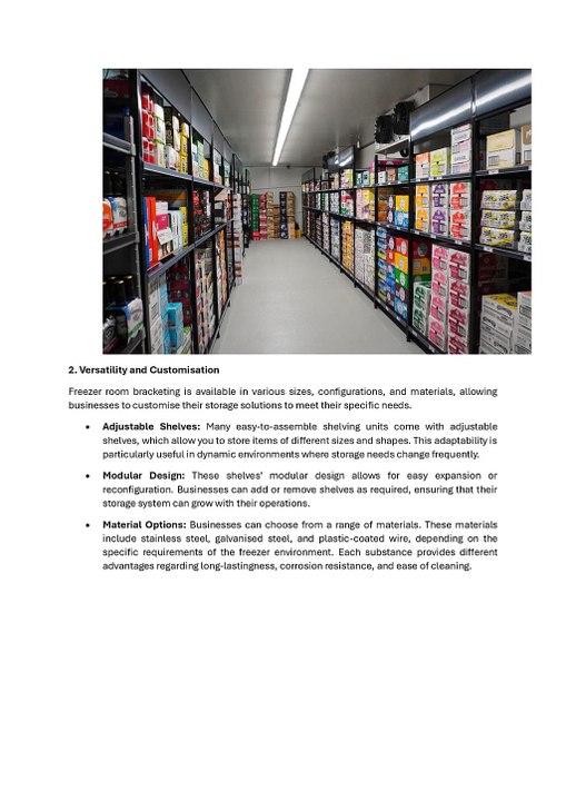 The Benefits of Easy-to-Assemble Freezer Room Shelving