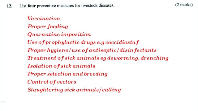 KCSE 2016 paper 2 #Agriculture questiona and answers #revision #highschool #examanswers