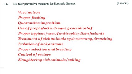 KCSE 2016 paper 2 #Agriculture questiona and answers #revision #highschool #examanswers