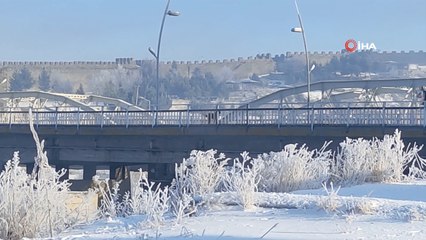 Göle eksi 18,5 derece ile dondu