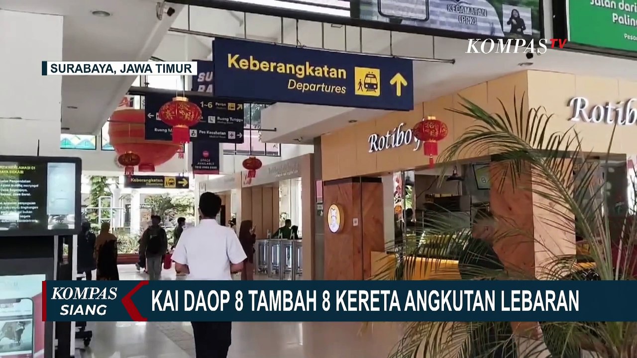 KAI Daop 8 Surabaya Operasikan 8 Kereta Tambahan untuk Angkutan Lebaran