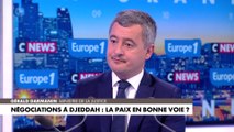 Les négociations pour la paix en Ukraine réjouissent Gérald Darmanin