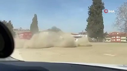 Otoparkta drift atan sürücü hem parası hem de ehliyetinden oldu